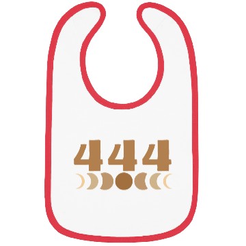 Discover Moon Cycle Brown Angel Numbers 444 Bibs