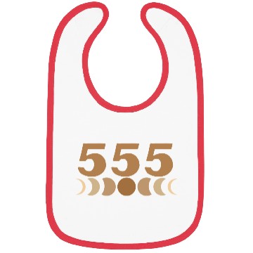 Discover Moon Cycle Brown Angel Numbers 555 Bibs