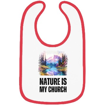 Discover Nature Is My Church Bibs