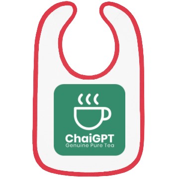 Discover ChaiGPT - Chai Tea - ChatGPT Style (White-Green) Bibs