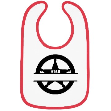 Discover Marshall star in circle, own name Bibs