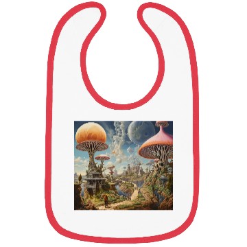 Discover Fantasy Land Graphic Art Print Bibs
