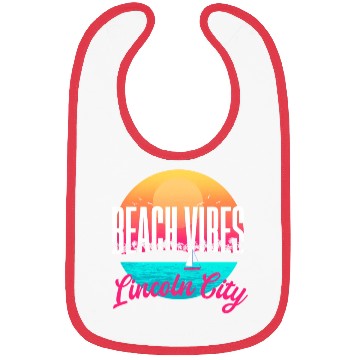 Discover Beachs Lincoln City Summer Oregon Tropical Beach Bibs