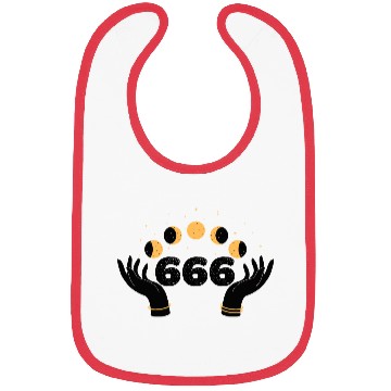 Discover Angel Numbers 666 Moon Cycle Hands Bibs