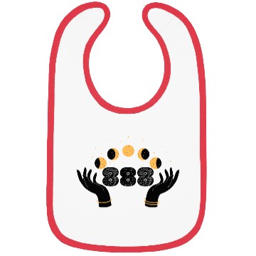 Discover Angel Numbers 888 Moon Cycle Hands Bibs