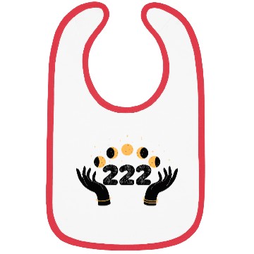 Discover Angel Numbers 222 Moon Cycle Hands Bibs