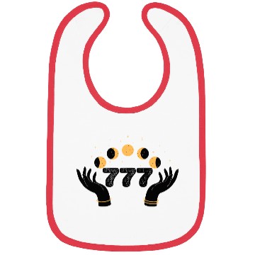 Discover Angel Numbers 777 Moon Cycle Hands Bibs