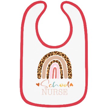 Discover Cute Leopard Print School Nurse Back To School Bibs