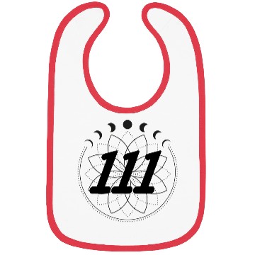 Discover Mandala Angel Numbers 111 Moon Cycle Bibs
