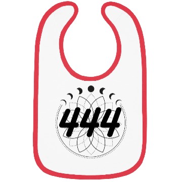 Discover Mandala Angel Numbers 444 Moon Cycle Bibs