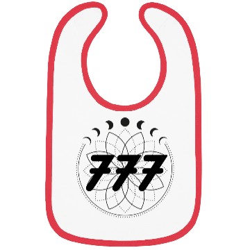 Discover Mandala Angel Numbers 777 Moon Cycle Bibs