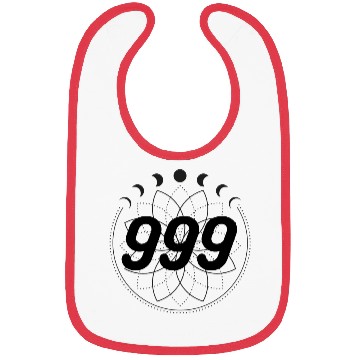 Discover Mandala Angel Numbers 999 Moon Cycle Bibs