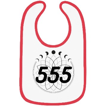 Discover Mandala Angel Numbers 555 Moon Cycle Bibs