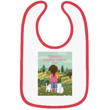 Discover Cattitude is everything meow or never Bibs