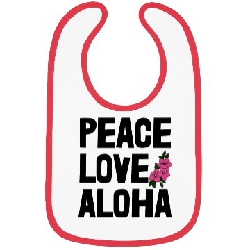 Discover Peace Love Aloha Bibs