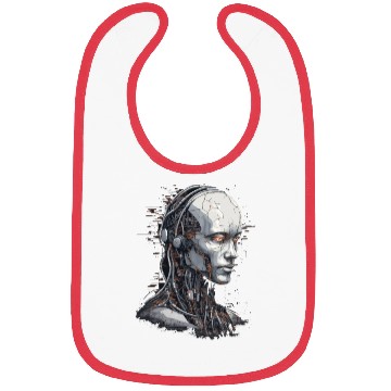 Discover Ai Robot face Bibs