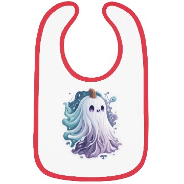 Discover Halloween Ghost Cute Halloween sticker Bibs