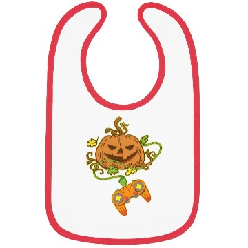 Discover Halloween Jack O Lantern Video Game Controller Bibs