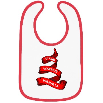 Discover Viking red pennant or banner Bibs