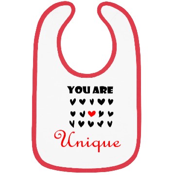 Discover YOU ARE UNIQUE Bibs