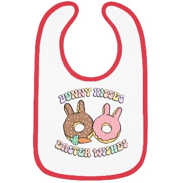 Discover Bunny Kisses Donut Lover Easter Gift Bibs