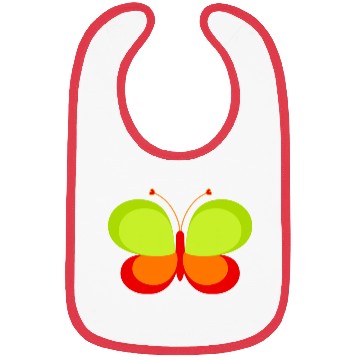 Discover Green And Orange Butterfly Bibs
