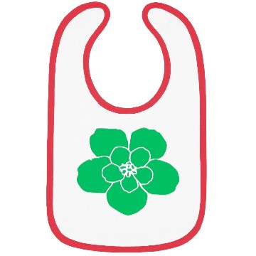 Discover green flower Bibs
