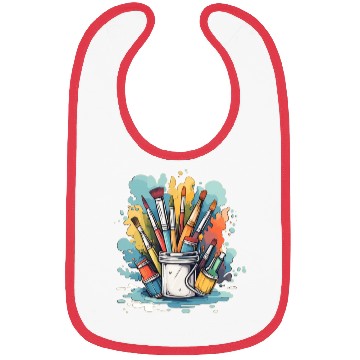 Discover Art Teacher Painting Bibs