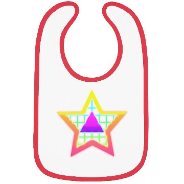 Discover Star neon vintage retro style 90s Bibs