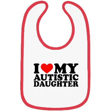 Discover I Love My Autistic Daughter Heart My Daughter Y2K Bibs