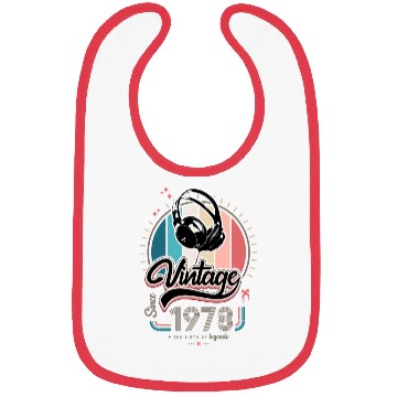 Discover Vintage since 1978 headphones Bibs