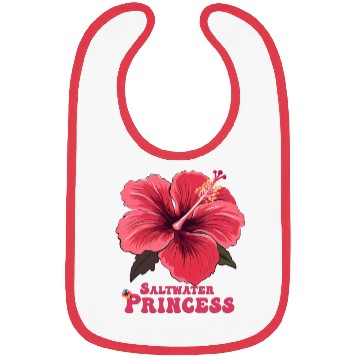 Discover Surfing Girl Hibiscus Bibs