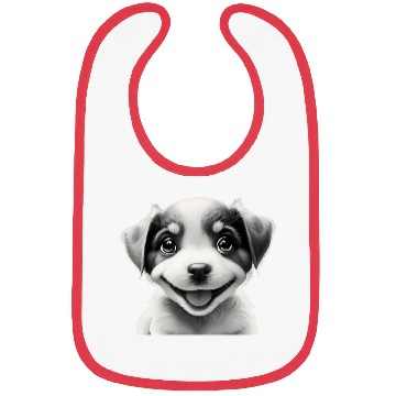 Discover Cheerful puppy [Clothing store][Clothes store] Bibs