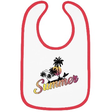 Discover Summer Typography Bibs Design