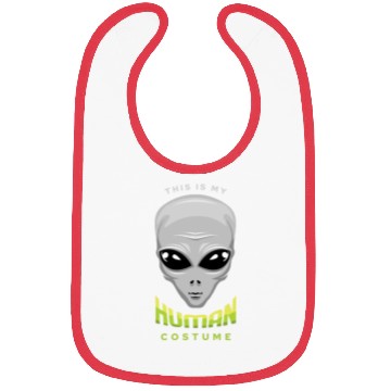 Discover Alien Human Costume Funny Lazy Creepy Halloween Bibs