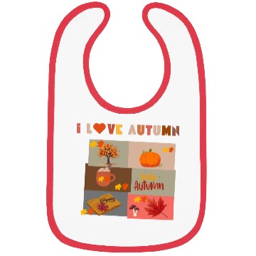 Discover I love Autumn Bibs