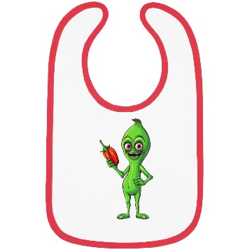 Discover Green Alien Meets Bell Pepper: A Quirky Fusion Bibs