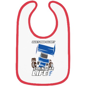 Discover Sprint Car Mom Dirt Track Racing Racing Race Day Bibs