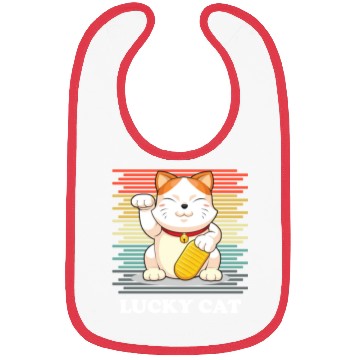 Discover Lucky Cat - Maneki Neko Bibs
