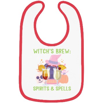 Discover Witch's Brew: Spirits & Spells Bartender Halloween Bibs
