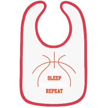 Discover Eat Sleep Basketball Repeat Bibs