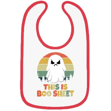 Discover Boo Retro Costume Ghost Halloween Bibs