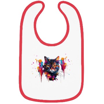Discover Unique Cat Art Shorthair Cat Bibs