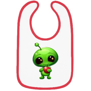 Discover Green Alien Apple: Unexpected Fusion Bibs