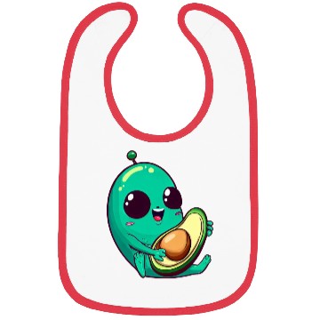 Discover Cute Alien Avocado: Guitarist Extraterrestrial Bibs