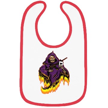 Discover Spades Ace Death Poker Texas Hold'em Bibs