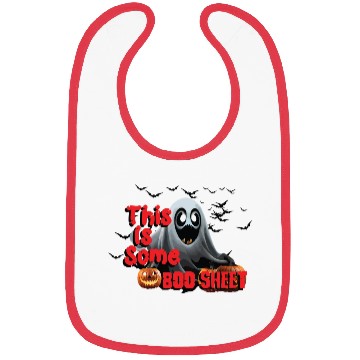 Discover Boo Sheet Ghost With Scary Face Bibs