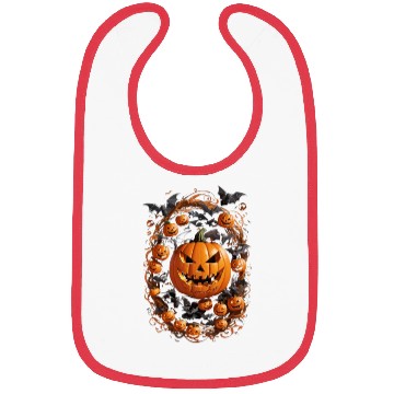 Discover Jack-o'-Lantern Bibs