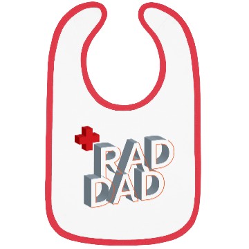 Discover Isometric Typography Rad Dad Bibs