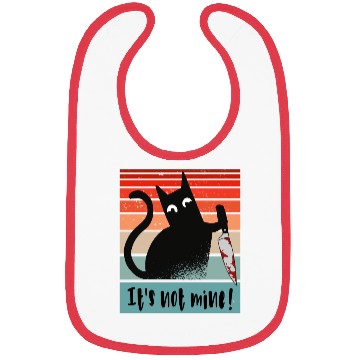 Discover It s Not Mine Innocent Cat With Knife Bibs